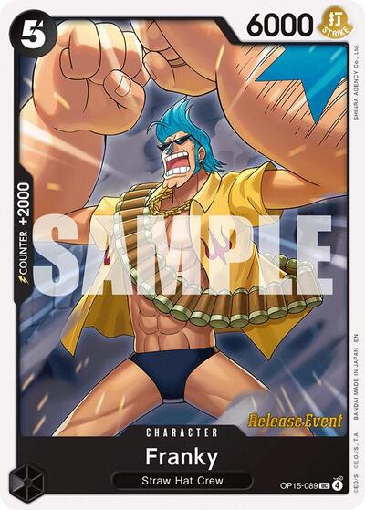 Franky #OP15-089 Adventure on Kami's Island Release Event Cards