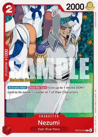 Nezumi #OP15-010 Adventure on Kami's Island Release Event Cards