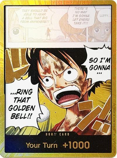 DON!! Card (Luffy) (Gold) #promo Adventure on Kami's Island