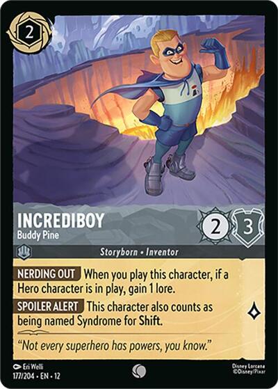 Incrediboy - Buddy Pine #177 Wilds Unknown