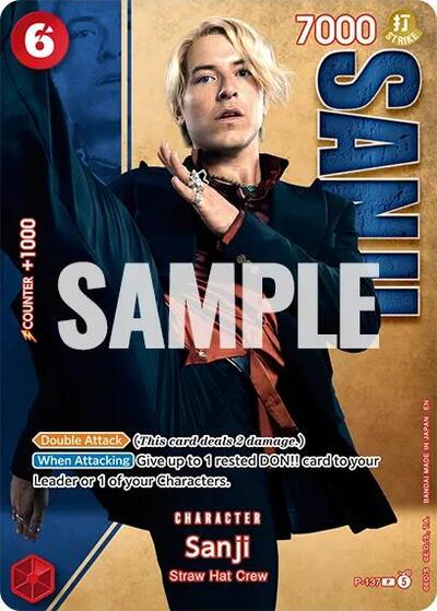 Sanji - P-137 (Premium Card Collection -Live Action Edition Vol.2 Straw Hat Crew-) #P-137 One Piece Promotion Cards