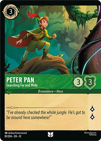 Peter Pan - Searching Far and Wide (Foil) #81 Wilds Unknown