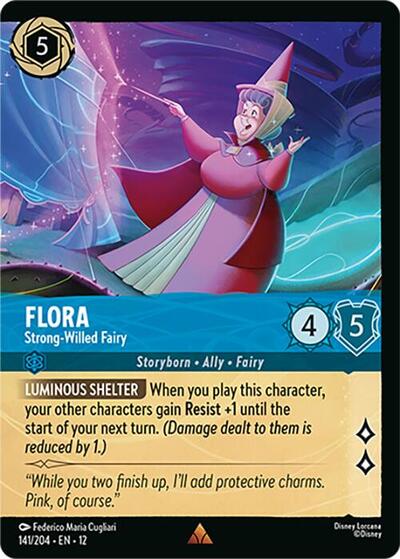 Flora - Strong-Willed Fairy (Foil) #141 Wilds Unknown