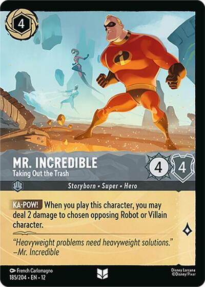 Mr. Incredible - Taking Out the Trash (Foil) #185 Wilds Unknown