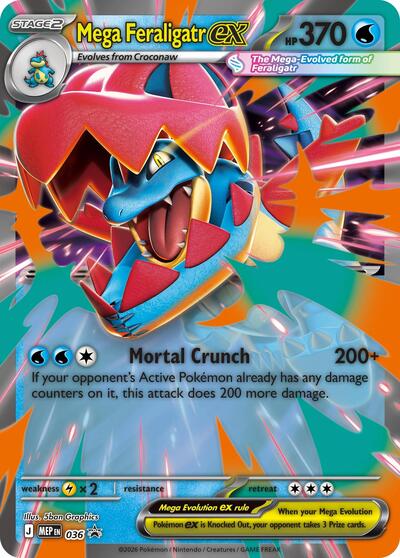Mega Feraligatr ex #36 Jumbo Cards