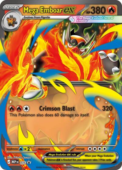 Mega Emboar ex #35 Mega Evolution Promo
