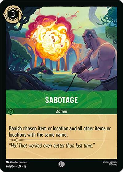 Sabotage #96 Wilds Unknown