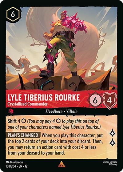Lyle Tiberius Rourke - Crystallized Commander #103 Wilds Unknown