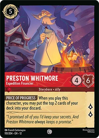 Preston Whitmore - Expedition Financier #110 Wilds Unknown