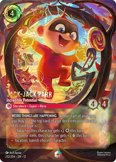 Jack-Jack Parr - Incredible Potential (Enchanted) #232 Wilds Unknown