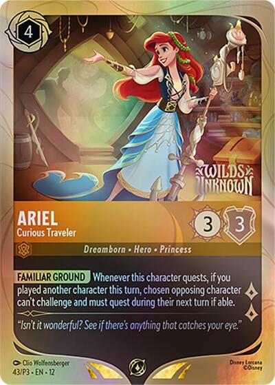 Ariel - Curious Traveler #43 Disney Lorcana Promo Cards