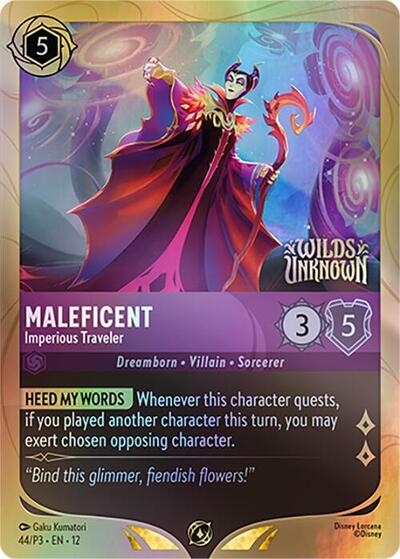 Maleficent - Imperious Traveler #44 Disney Lorcana Promo Cards