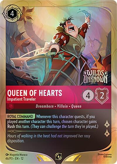 Queen of Hearts - Impatient Traveler #46 Disney Lorcana Promo Cards