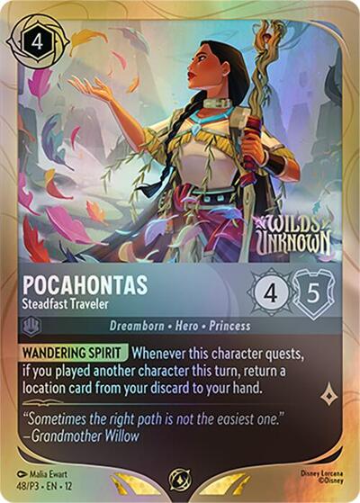 Pocahontas - Steadfast Traveler #48 Disney Lorcana Promo Cards