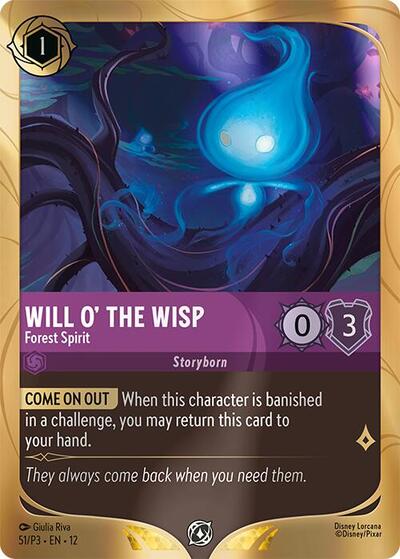 Will o' the Wisp - Forest Spirit #51 Disney Lorcana Promo Cards