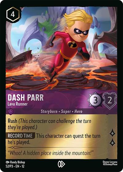 Dash Parr - Lava Runner #52 Disney Lorcana Promo Cards