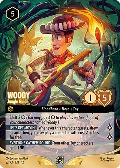 Woody - Jungle Guide (Store Championship Participant) #53 Disney Lorcana Promo Cards