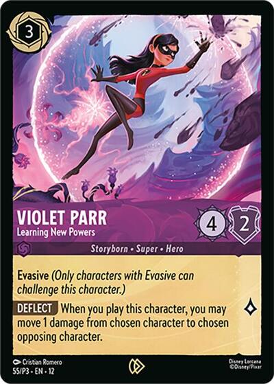 Violet Parr - Learning New Powers #55 Disney Lorcana Promo Cards