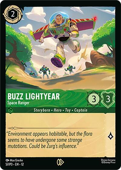 Buzz Lightyear - Space Ranger #57 Disney Lorcana Promo Cards