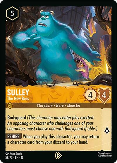 Sulley - The New Boss #58 Disney Lorcana Promo Cards