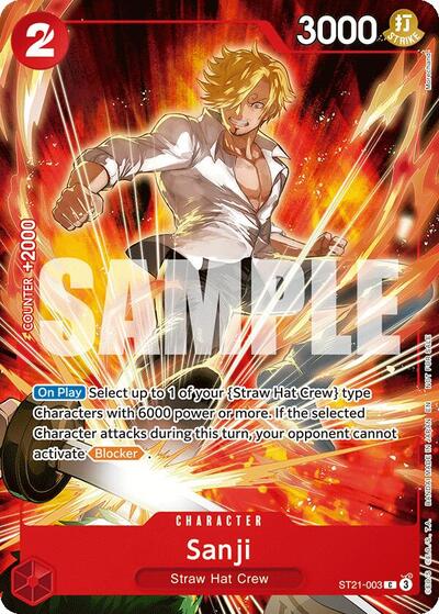 Sanji (Welcome Pack 2026 Vol.1) #ST21-003 One Piece Promotion Cards