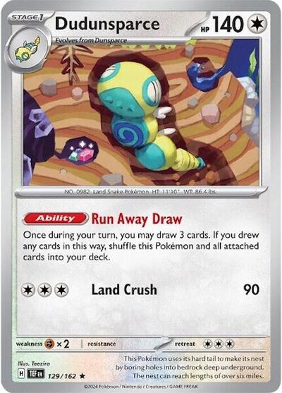 Dudunsparce #129 Deck Exclusives