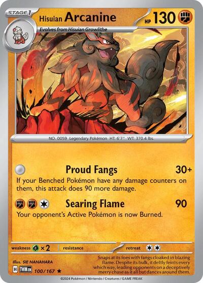 Hisuian Arcanine #100 Deck Exclusives