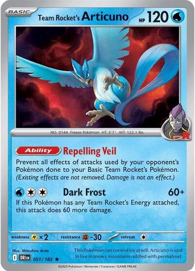Team Rocket's Articuno #51 Deck Exclusives