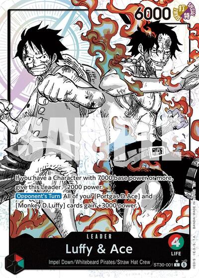 Luffy & Ace (Parallel) #ST30-001 Starter Deck EX: Luffy & Ace