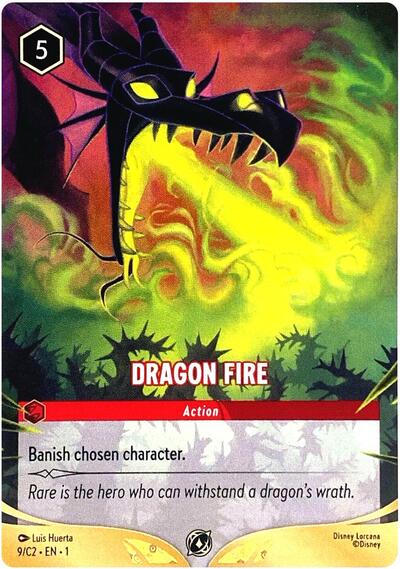 Dragon Fire (9/C2) #9 Disney Lorcana Promo Cards
