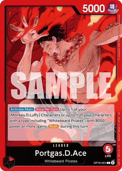 Portgas.D.Ace #OP16-001 The Time of Battle