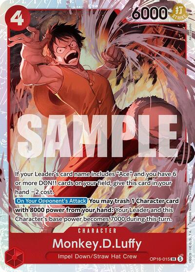 Monkey.D.Luffy #OP16-015 The Time of Battle
