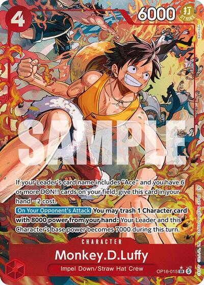 Monkey.D.Luffy (Alternate Art) #OP16-015 The Time of Battle