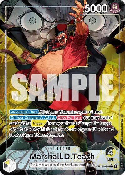 Marshall.D.Teach (Alternate Art) #OP16-080 The Time of Battle