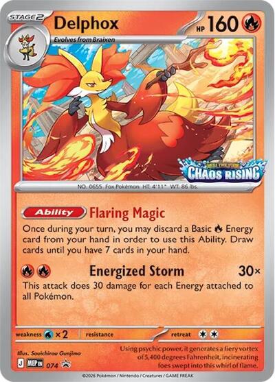Delphox #74 Mega Evolution Promo