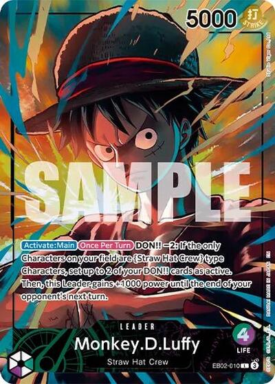 Monkey.D.Luffy (Official Playmat Limited Edition Vol.5) #EB02-010 One Piece Promotion Cards