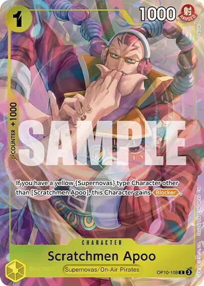 Scratchmen Apoo (Premium Card Collection -Best Selection Vol. 6-) #OP10-108 One Piece Promotion Cards