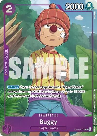 Buggy (Premium Card Collection -Best Selection Vol. 6-) #OP13-072 One Piece Promotion Cards