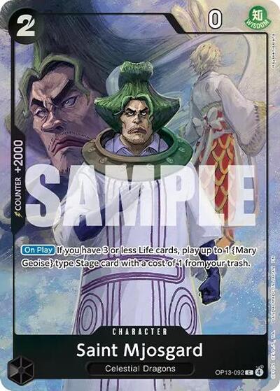 Saint Mjosgard (Premium Card Collection -Best Selection Vol. 6-) #OP13-092 One Piece Promotion Cards