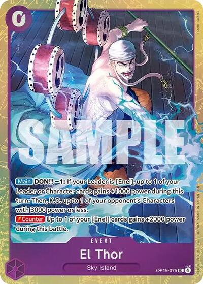 El Thor (Premium Card Collection -Best Selection Vol. 6-) #OP15-075 One Piece Promotion Cards