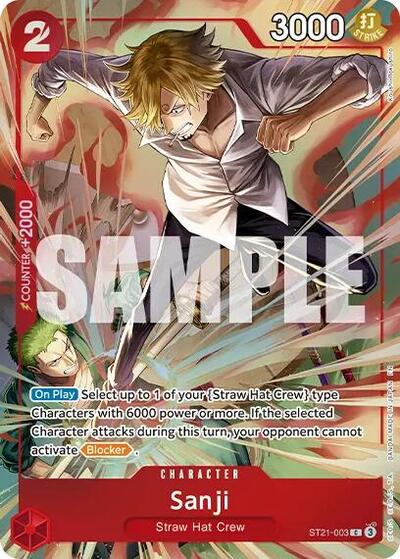 Sanji (Premium Card Collection -Best Selection Vol. 6-) #ST21-003 One Piece Promotion Cards