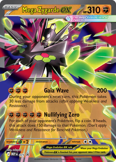 Mega Zygarde ex #71 Mega Evolution Promo