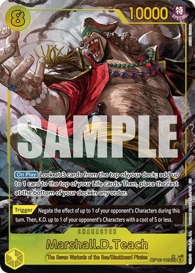 Marshall.D.Teach (Alternate Art) #OP16-119 The Time of Battle