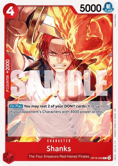 Shanks #OP16-006 The Time of Battle