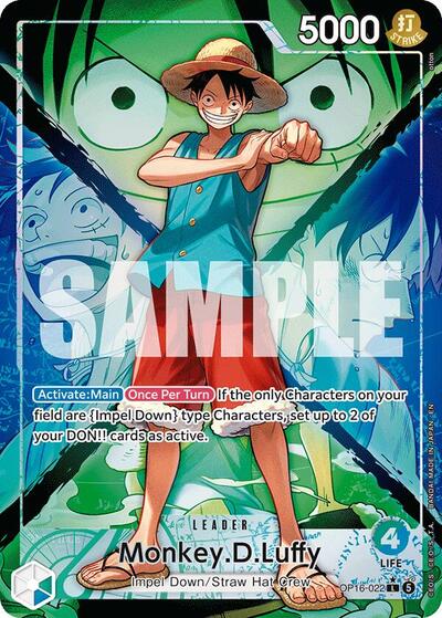 Monkey.D.Luffy (Alternate Art) #OP16-022 The Time of Battle