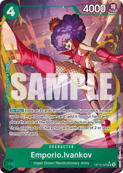 Emporio.Ivankov (Alternate Art) #OP16-026 The Time of Battle