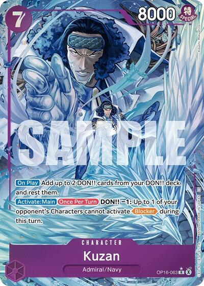 Kuzan (Alternate Art) #OP16-063 The Time of Battle