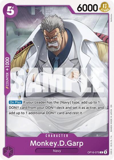 Monkey.D.Garp #OP16-075 The Time of Battle
