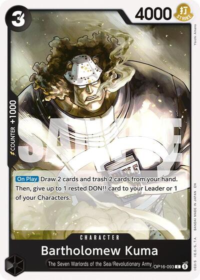 Bartholomew Kuma #OP16-093 The Time of Battle