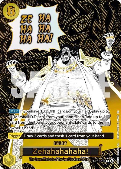 Zehahahahaha! (Alternate Art) #OP16-116 The Time of Battle
